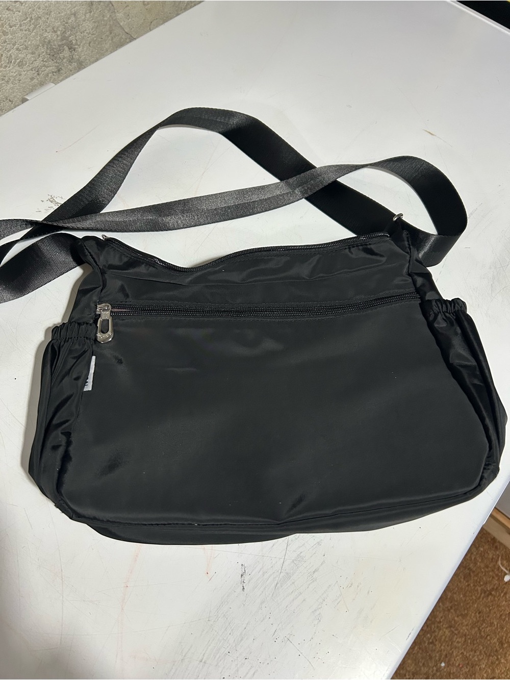 Black Women’s Nylon Crossbody Shoulder Bag
